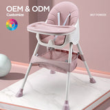 Multifunction Portable Infant Plastic Folding Baby chair for Dining Kitchen