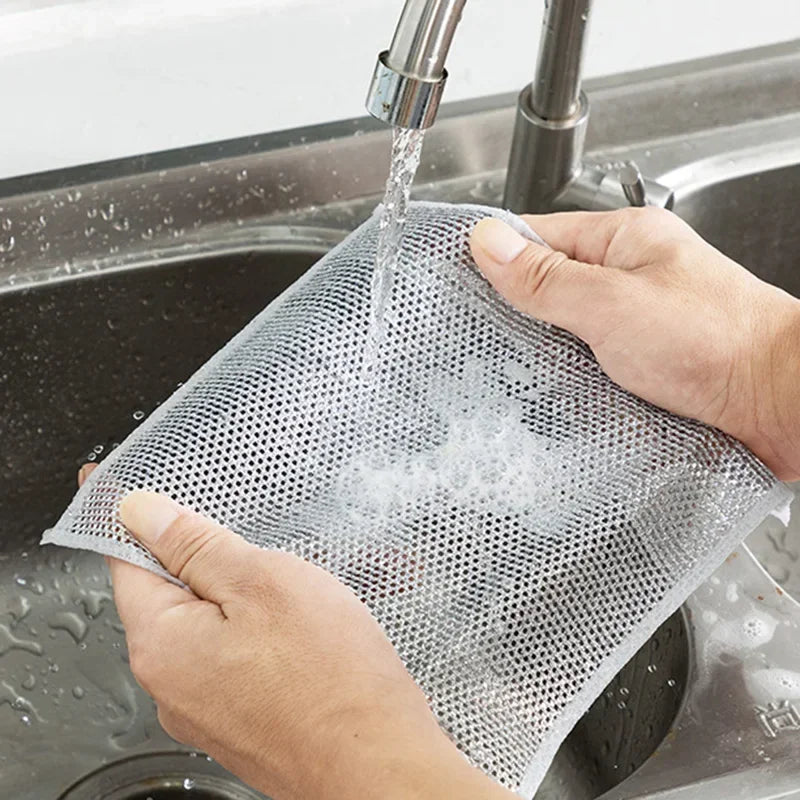 Metal Wire Dishwashing Rags (Pack of 10)