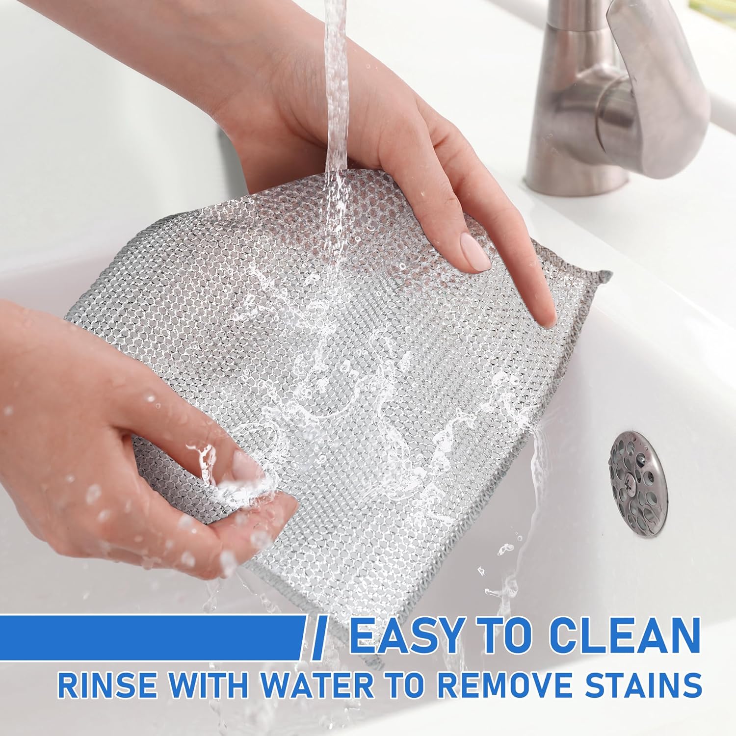 Metal Wire Dishwashing Rags (Pack of 10)