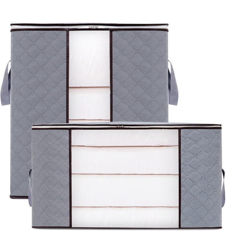 Grey Foldable large Cloth Organizer Bag